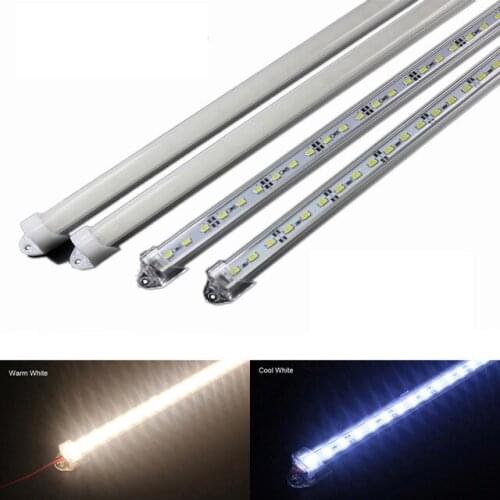 Hot sell 5pcs*50cm Factory Wholesale 50CM DC 12V 36 SMD 5630 LED Hard Rigid LED Strip Bar Light with U Aluminum shell +pc cover