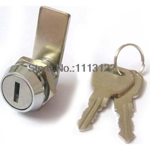 M19-16 Flat key mailbox Locks Furniture drawer door Cam Locks Zinc Alloy mailbox lock 1 PC