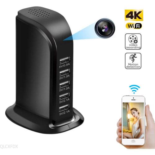 WIFI HD 1080P ip mini camera 4k P2P camera wireless surveillance camera USB wall charger video recorder suports hidden TF card