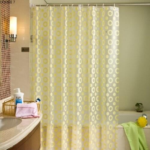 Nordic Style Mildew Proof Thicken PEVA Waterproof Shower Curtain Liner Bathroom Accessories Bath Curtain with Hooks Home Decor