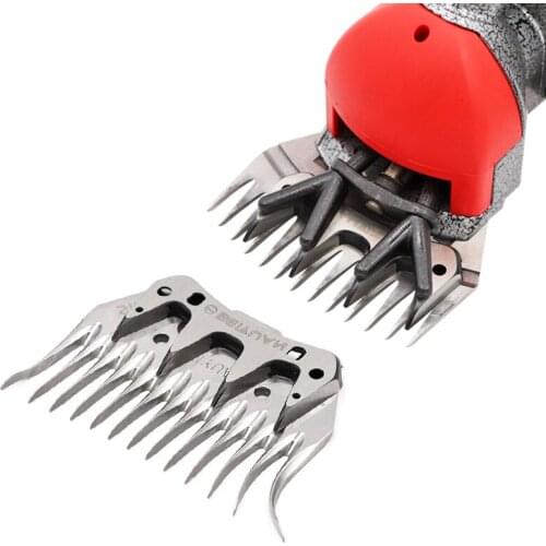 Durable 4 Tooth/13 Tooth Sheep Goats Shearing Clipper Straight Curved 13 Tooth Blade Sheep Clipper Shear Scissor Cutting Blade