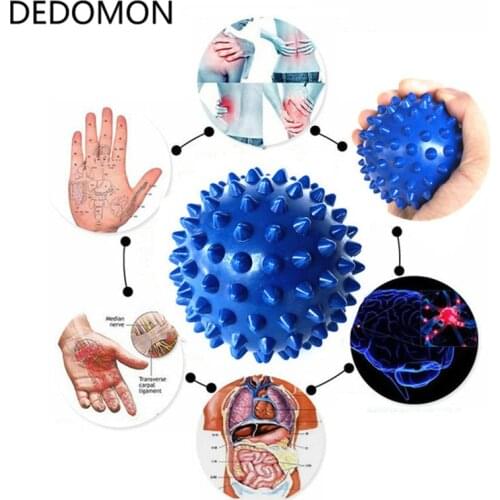 Durable PVC Spiky Massage Ball Trigger Point Sport Fitness Hand Foot Pain Relief Gym Fitness Balls Equipments Yoga Ball