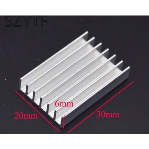 Heat sink 30 * 20 * 6MM (silver) high-quality radiator 5pcs/lot