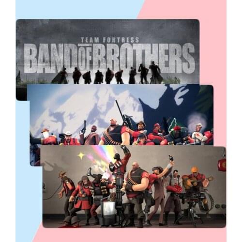 Team Fortress 2 Rubber Mouse Durable Desktop Mousepad X XL XXL Non slip Cushion Thickness 2mm LockEdge equal LE
