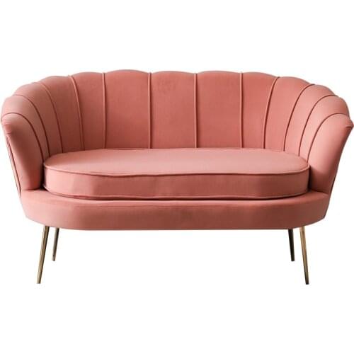 American Luxury Flannel Living Room Chairs Leisure Backrest Armchair Lazy Balcony Sofa Bedroom Furniture Nordic Single Sofa