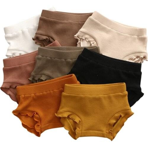 Spring Summer Toddler Baby Girl Bloomers Boutique Casual Cute Solid Short Pants Wholesale