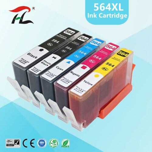 Compatible 564 ink cartridge for hp 564XL for hp564 Photosmart 5510/5511/5512/5514/5515/5520/5522/ 5525/6510/6512/6515 printer