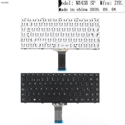 SP Spanish New Replacement Keyboard for Lenovo flex 2 14 flex 2 14d Laptop Black