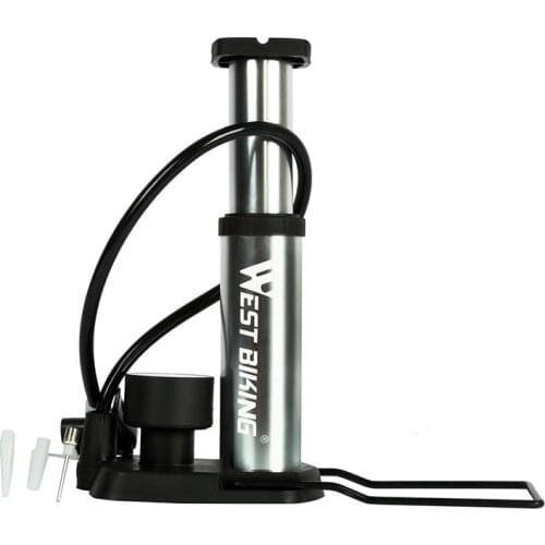 WEST BIKING Ultra-light MTB Road Bike Pump Portable Cycling Air Inflator Foot Pump 100/120Psi High Pressure Bicycle Tire Pump