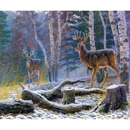 YIKEE diamond painting deer,cross stitch diamond,diamond mosaic paintings Y562