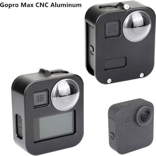 Housing Shell Case Cover for Gopro Max CNC Aluminum Alloy Protective Cage with Lens Cap for GoPro Max