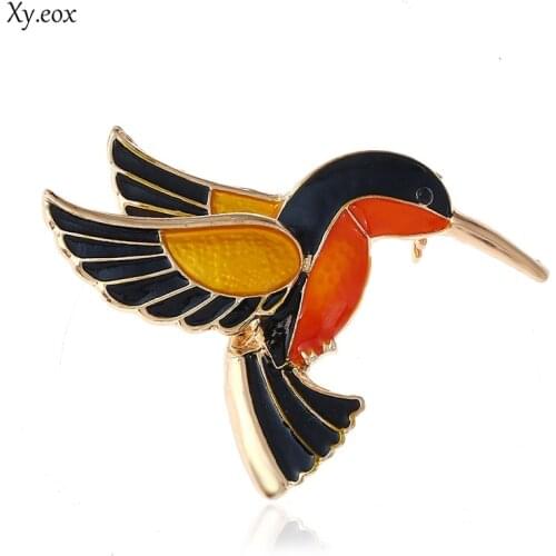Kingfisher Bird Design Pin Brooch Vintage Metal Brooches For Women Lady Classical Fashion Accessories Sweater Decoration Pins