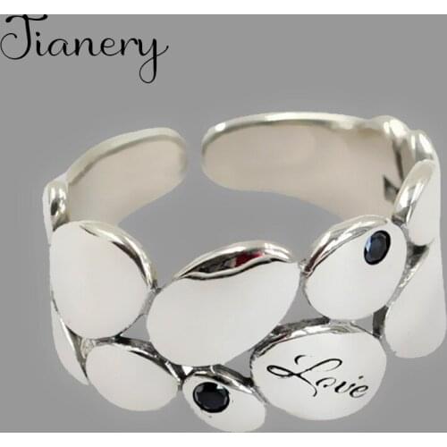 Personality Gothic Vintage Large Leaf Rings For Women Bridal Wedding Engagement Punk Resizable Antique Rings Rock Jewelry