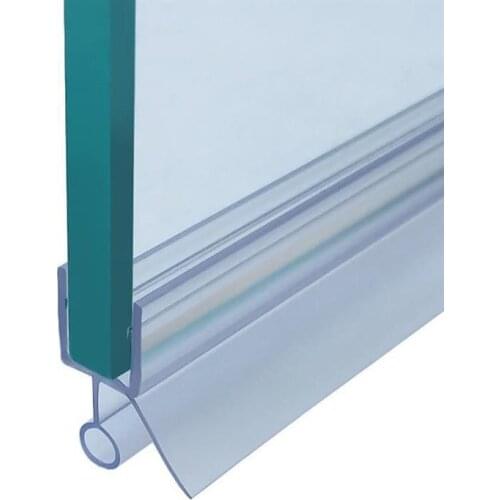 0.7M U Shape Glass Door Sealing Strips 6 - 12mm Soft PVC Glass Seal Strip Bath Screen Door Weatherstrip Seal Strip