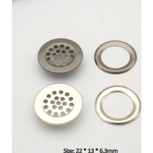 150sets Metal eyelet 22mm mesh eyelet with washer metal grommets eyelets nickle/black for mattress and garment JY-021