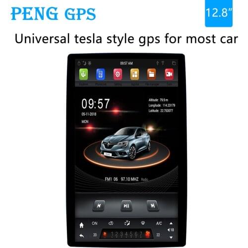 2din tesla style Universal car gps Radio no dvd player screen For Toyota Lexus Land Rover Nissan Hyundai/KIA Ford Navigation