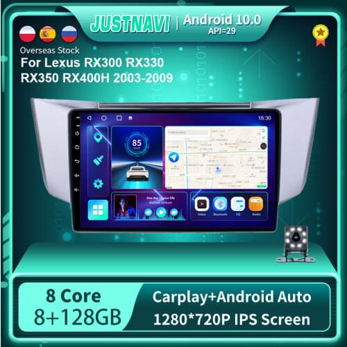 Android 10 Car Radio Multimedia Video Player For Lexus RX300 RX330 RX350 RX400H 2003-2009 Navi BT GPS Serero DSP Carplay No DVD