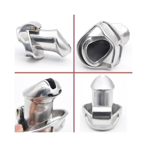 Free Shipping! New Design Male 316L Stainless Steel Luxury Chastity Device Standard Cage with 2 Magic Locks