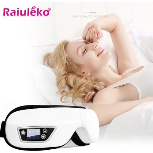 Bluetooth Rechargeable Wireless Eye Massager Pressotherapy for Eyes Visual Protection Machine Vibration Heating Air Pressure