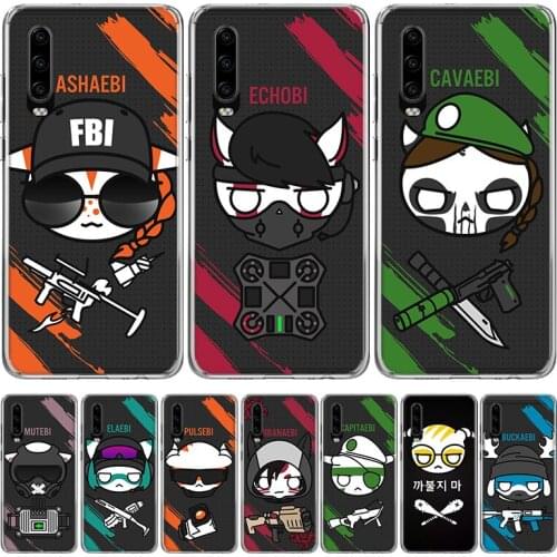 Game Rainbow Six Siege Silicon Phone Case For Huawei P30 P20 P40 P10 Mate 30 20 10 Pro Lite P Smart Z Plus + Pattern Cover Coque