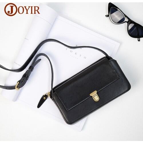 JOYIR Women Messenger Bag Square Fshion Shoulder Bag Ladies Cow Genuine Leather Crossbody Bags for Girls Luxury Designer Handbag