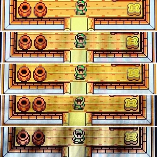 Point-to-point Display Backlit Console Screen Kit Replacement IPS LCD Screen for GBC Game Console Repair Parts