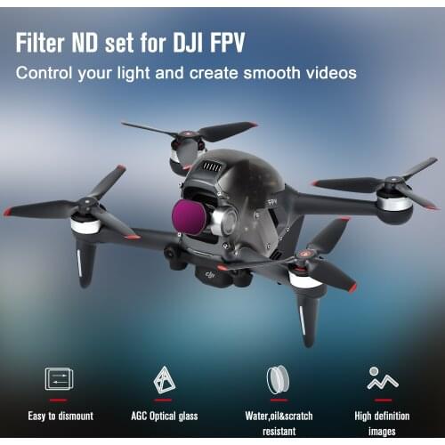 STARTRC DJI FPV ND Filter Set ND8 ND16 ND32 ND64 Lens Filters for DJI FPV Combo Drone Camera Accessories