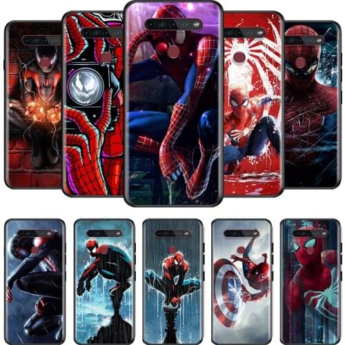 Cool Super Men Hero Spider For LG G8 V30 V35 V40 V50 V60 Q60 K40S K50S K41S K51S K61 K71 K22 ThinQ 5G Phone Case