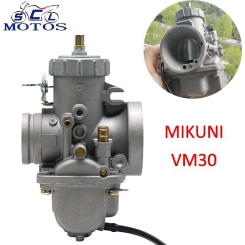 Sclmotos- VM30 Motorcycle Carburetor Carb VM30-83 Fit 30mm VM Series Round Slide Spigot 2/4 Stroke for Kawasaki KZ400 Racing