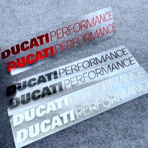 A Set Of Motorcycle Vinyl Reflective Stickers Fuel Tank Side Body Pedal Stickers Fairing Racing Logo Ducati PERFORMANCE CORSE