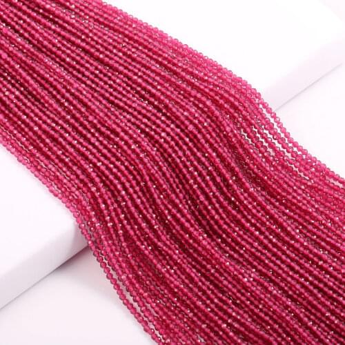 Wholesale 2mm 3mm Natural Stone Quartz Beads Small Faceted Crystal Rondel Beads for Jewelry Making Necklace Accessories