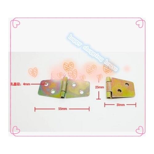 Hinges for wooden wine box & decorative 1 inch color plating small hinge flap