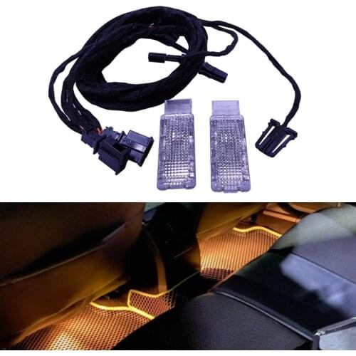 Car interior Footwell Light foot Lamp Cable Wire harness For Passat B6 Golf 6 MK6 MK7 Jetta MK5 MK6 Tiguan 7L0 947 415 5ND947415