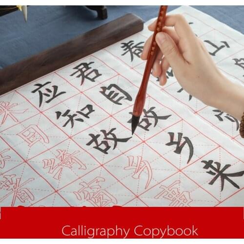 Chinese Medium Regular Script Calligraphy CopyBook Ouyang Xun Yan Zhenqing Character Basic Stroke of Practice for Beginners