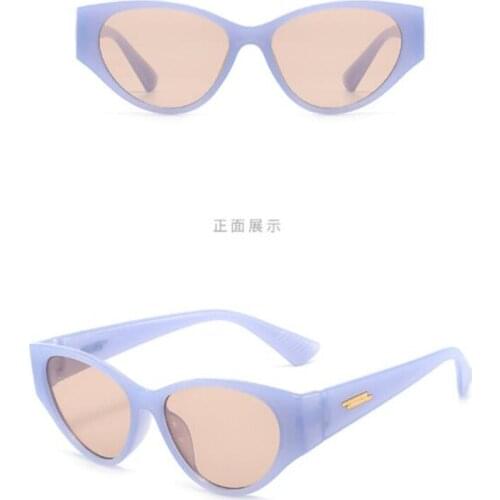 Retro triangle sunglasses Outdoor leisure color mirror Woman fashion sunglasses UV400