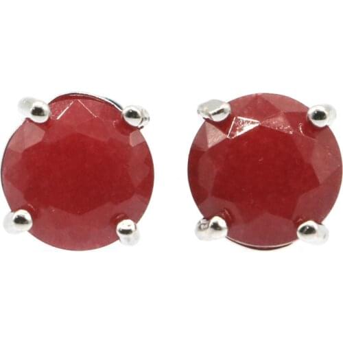 9x9mm Beautiful Round Real Green Emerald Created Color Changing Alexandrite Topaz Spinel Zultanite For Girls Silver Earrings