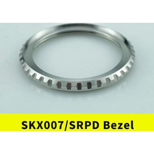 SKX007/SRPD LX Line Style Bezel Silver Brushed+Polished 316L Stainless Steel