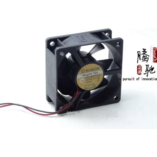 SUNON GM2406PTV3-A Server Cooling Fan DC 24V 1.0W 60x60x25mm 2-wire