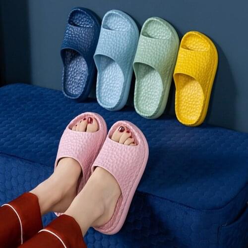 Thick-soled Slippers for Women Summer Anti-slip Soft-soled Men Home Bathroom Home Sandals Couple EVA Flat Women Shoes