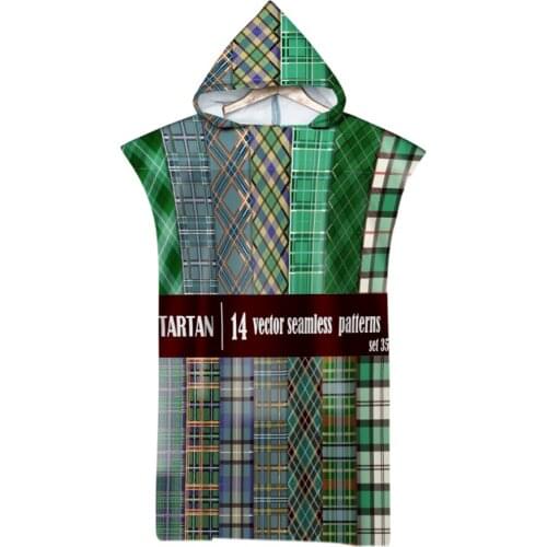 Colorful Stripes Seamless Pattern Outdoor Adult Hooded Beach Towel Poncho Bathrobe Towels Women Man Bathrobe AHT4