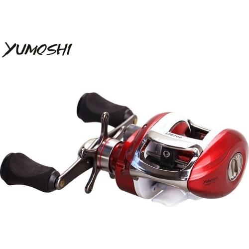 YUMOSHI New Right or Left Baitcasting Reel baitcast reel full metal 12+1BB 6.2:1 Bait Casting Fishing Reel Magnetic Brake LPB