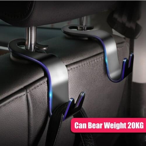 1/2Pcs Universal Car Seat Back Hook Car Accessories Interior Portable Hanger Holder Storage for Car Bag Purse Cloth Decoration