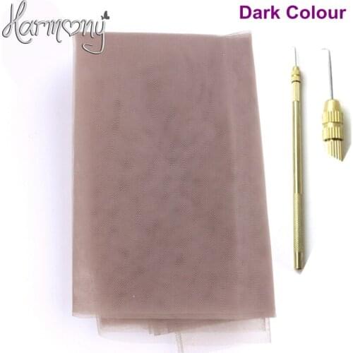 1 yard swiss lace material for wig making and wig caps lace wigs material or lace closure 3 color available with high quality