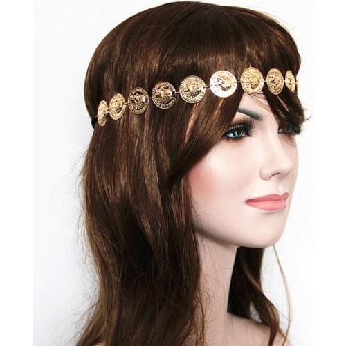 2021 Hot Sale Time-limited Bride Tiara De Noiva Coroa Europe And The Jewelry Coin Smooth Hair Accessories Wholesale Cf141