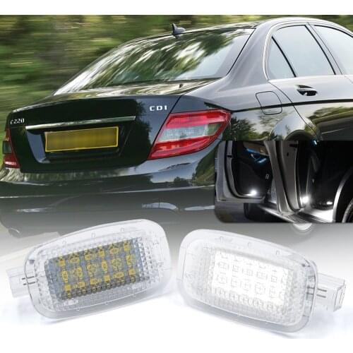 2X LED Courtesy Door Footwell Light Luggage Trunk Vanity Mirror Glove Box Lamp For Benz W204 W216 W212 C207 X204 GLK W221 R230