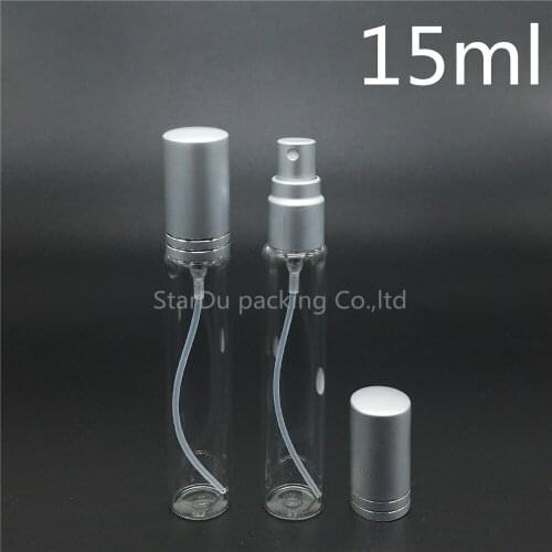 300Pcs 15ml Glass Spray Bottles,15CC Glass Perfume Bottle With Silver Cap, Small Travel Packing Container