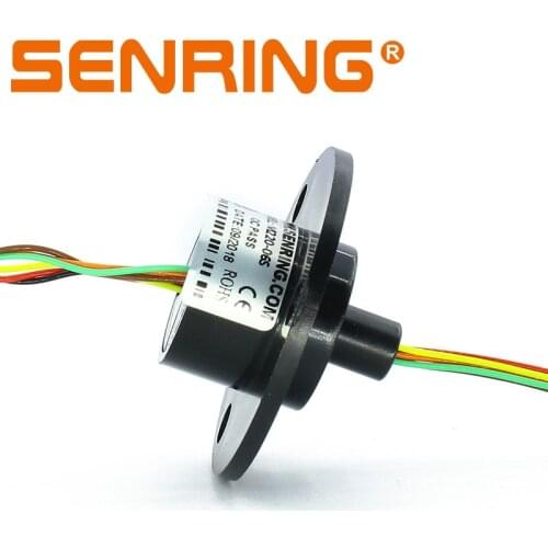 6 Wires Signal /Power Transmission Capsule Slip Ring with OD 22mm for Video Ethernet Signals Transfer