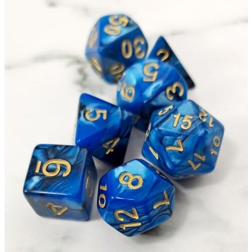 Rollooo Dice Two-Tone Black and Blue