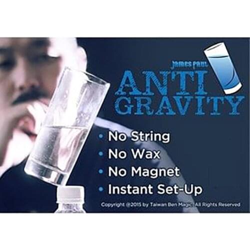 Antigravity Street Magic Tricks Balance a Glass Cup with Liquid Illusion Magician Close Up Gimmick Props Comedy tour de magie