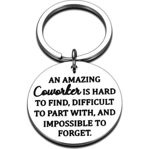 Keychain for Boss Colleague Leader Friends Supervisor Christmas Boss Day Birthday Keychains Gift Thank You Going Away Farewell
